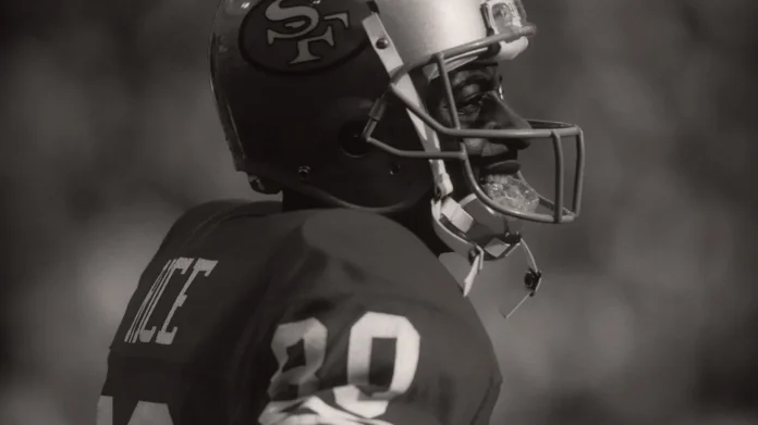 Jerry Rice Hall of Fame Wide Receiver for the San Francisco 49ers during a regular NFL season game Jerry Rice is a retried wide receiver who played in the National Football League primarily with the San Francisco 49ers Jerry Rice Hall of Fame Wide Receiver for the San Francisco 49ers during a regular NFL season game Jerry Rice is a retried wide receiver who played in the National Football League primarily with the San Francisco 49ers