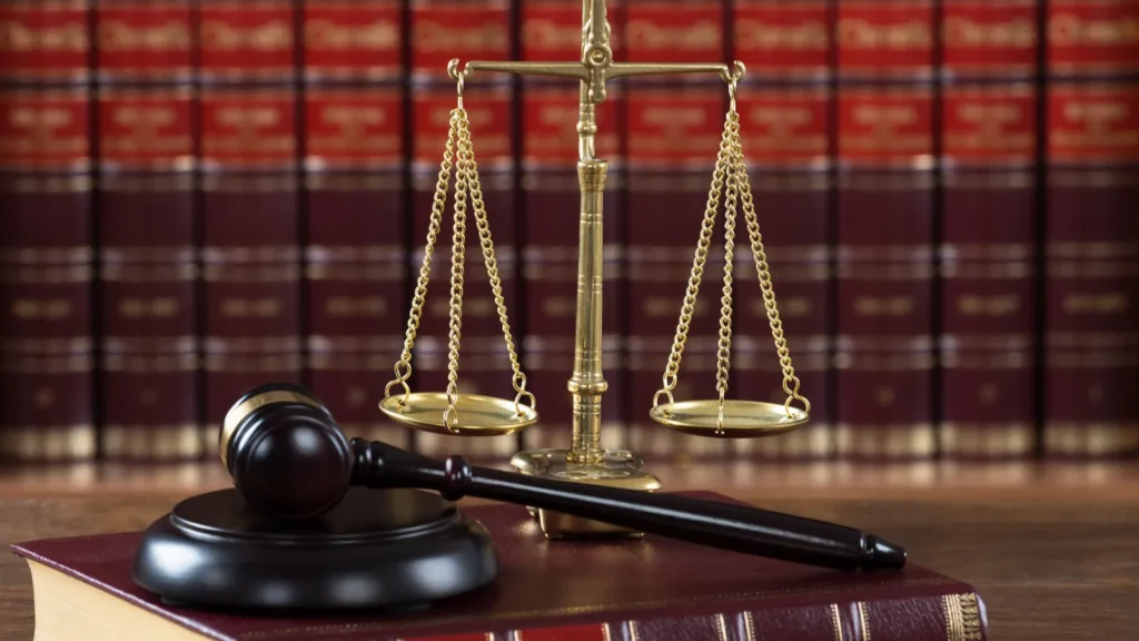 Legal Book With Justice Scale