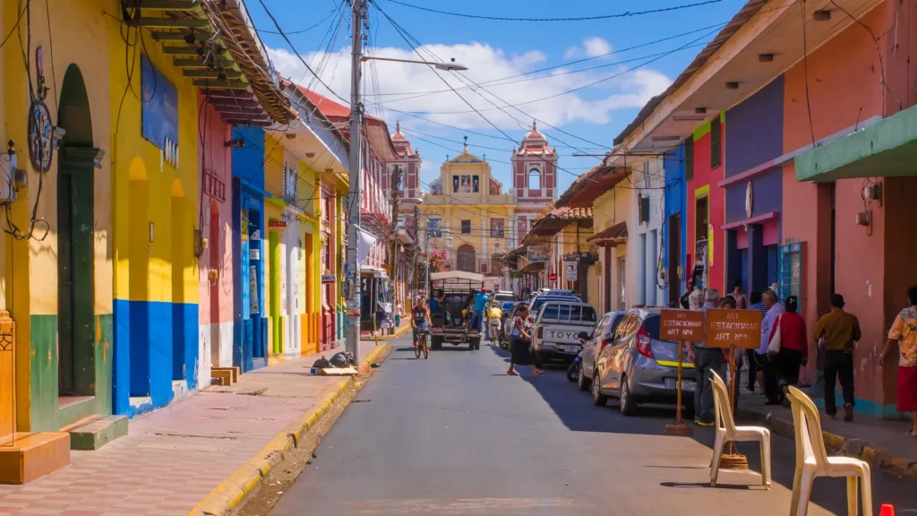 leon nicaragua may 16 2018 outdoor view of people on