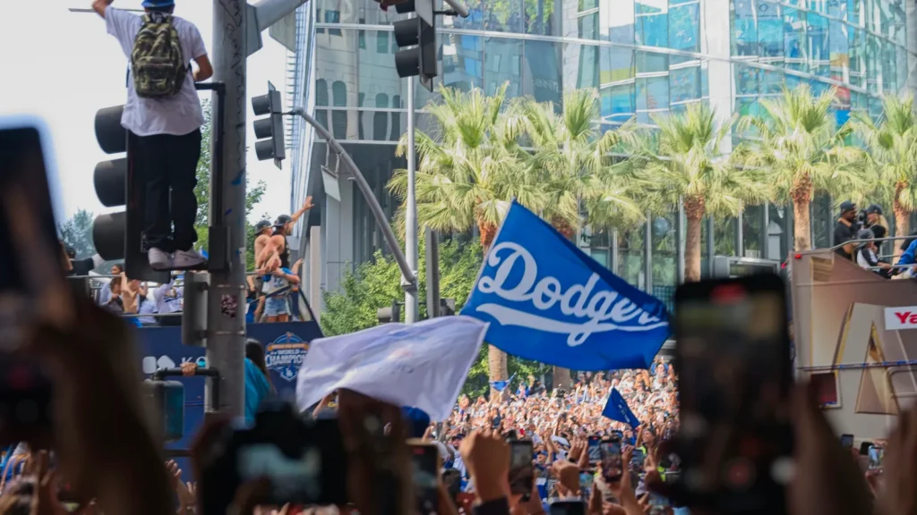 los angeles california usa november 3 2025 players and fans