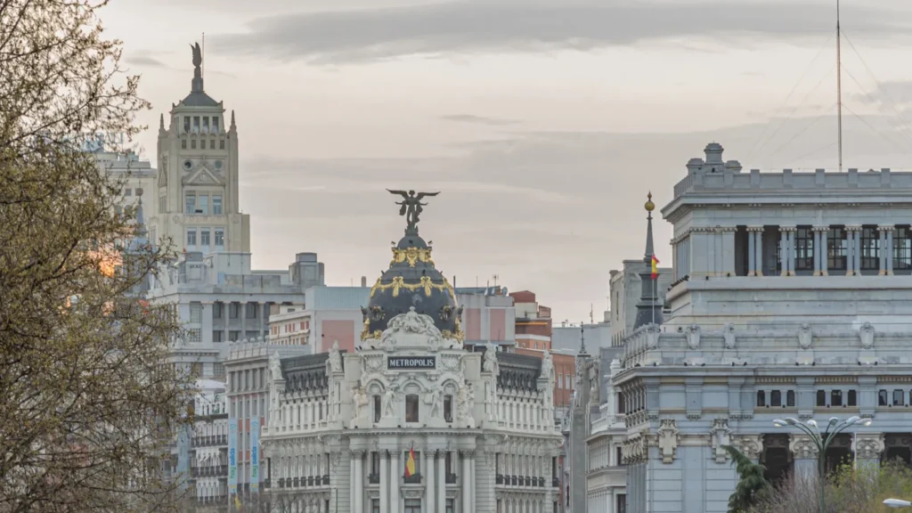 madrid spain  march 21 2014 urban landscape in madrid