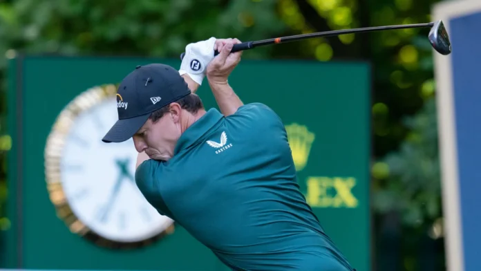 matt fitzpatrick eng 16th tee during the bmw pga championship
