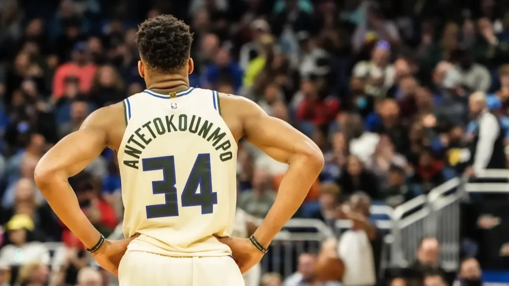 milwaukee bucks player giannis antetokounmpo 34 at the amway in