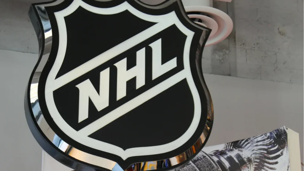 new york  april 26 2018 the nhl shop decoration