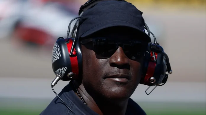 Michael Jordan at a NASCAR event