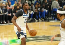 NBA acknowledges officiating errors in Rockets vs Timberwolves game Minnesota Timberwolves' player Naz Reid in action on court.
