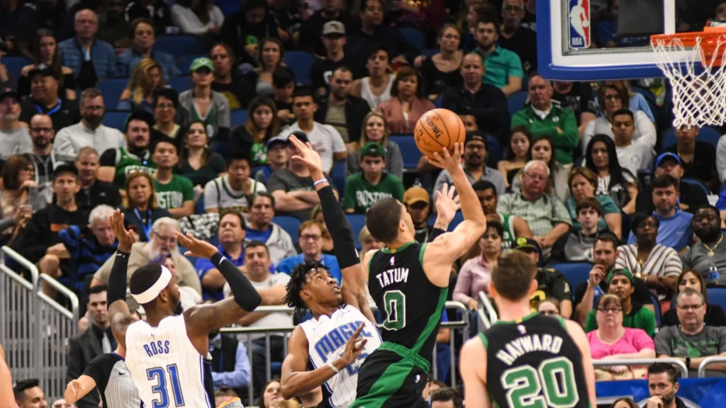 orlando magic hosts the boston celtics at the amway stadium