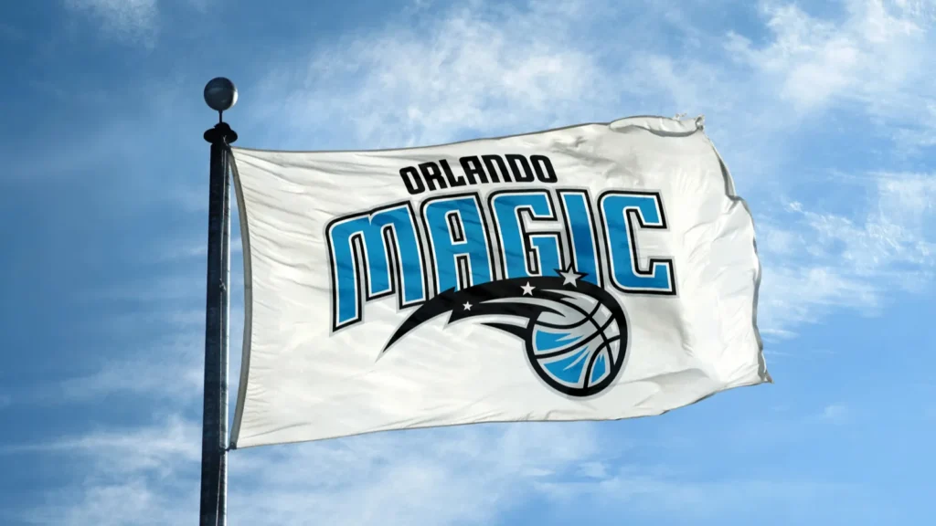 Waving flag of the Orlando Magic