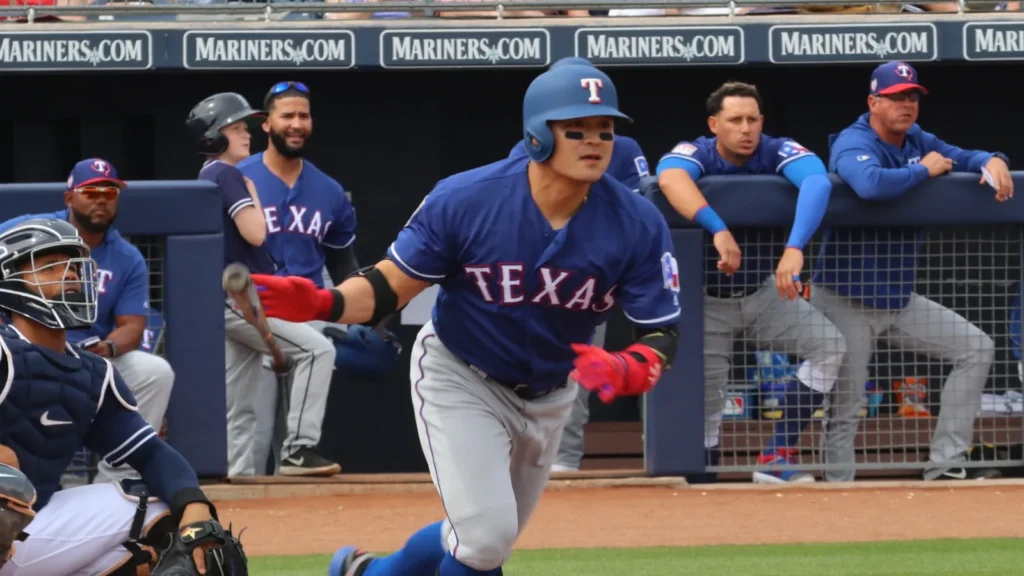 PEORIA USA  MARCH 7TH 2019 ShinSoo Choo right fielder for the Texas Rangers at Peoria Sports Complex