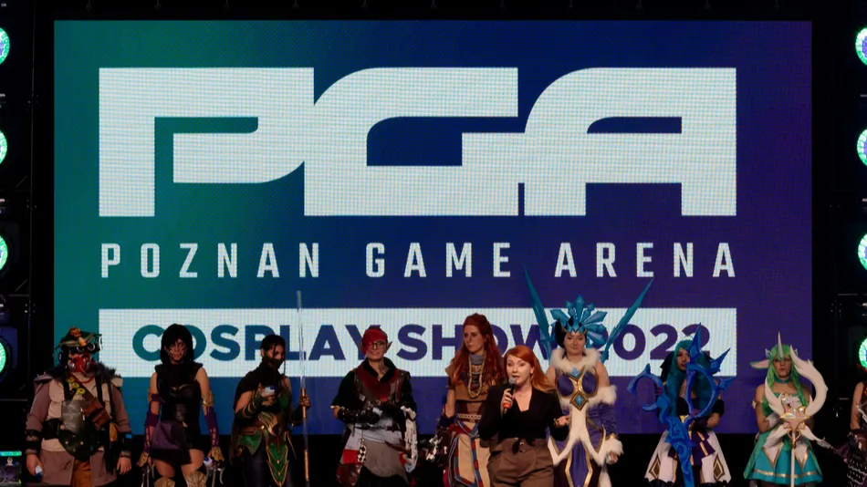 poland poznan  october 09 2022 poznan game arena cosplay