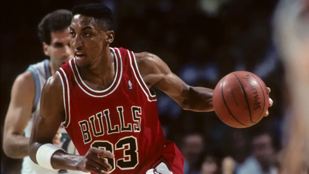 Scottie Pippen Forward playing for the Chicago Bulls