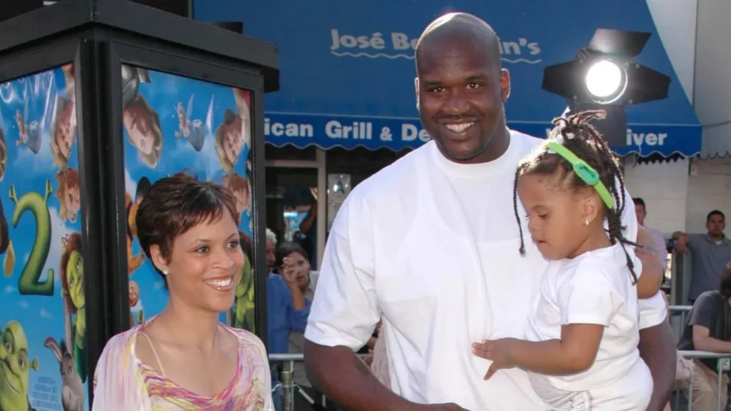 Shaquille O'Neal pictured with family members