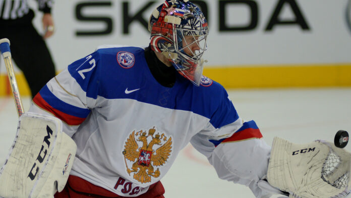 Hockey goaltender Sergei Bobrovsky