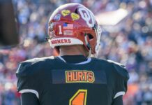 Why Jalen Hurts and Patrick Mahomes are the focal points of a massive NFL standings realignment Jalen Hurts looks onto the field