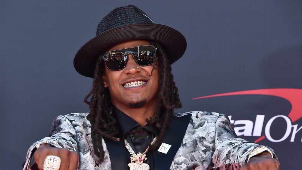 Isiah Pacheco arrives for the 2023 ESPY Awards