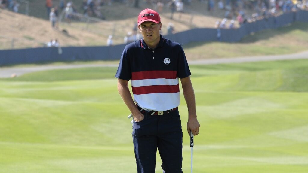Jordan Spieth on a golf course