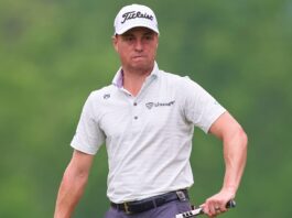 Justin Thomas at the golf club.