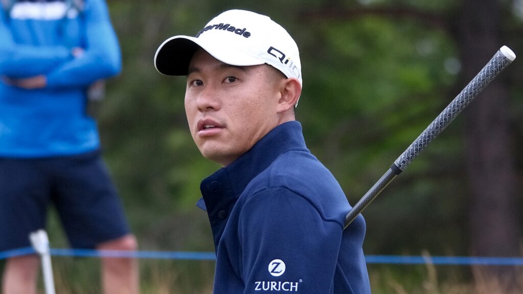 Collin Morikawa during the pro-am