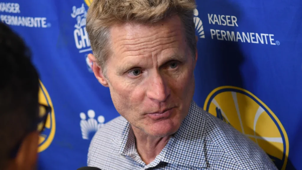 Steve Kerr, the head coach of the Golden State Warriors