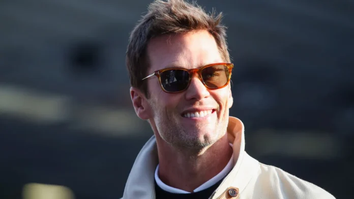 tom brady coowner is interviewed prior to the sky bet