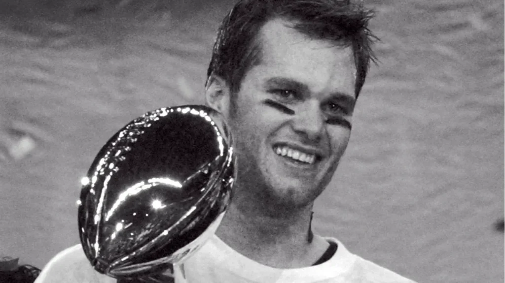 tom brady quarterback for the new england patriots in game