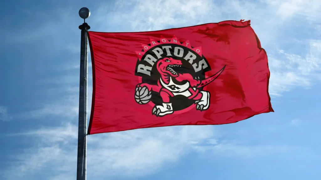 TORONTO  October 24 2017  Waving flag on the mast with Toront