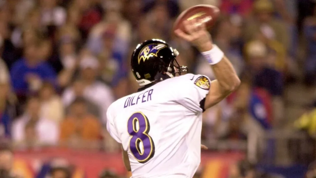 Trent Dilfer in game action
