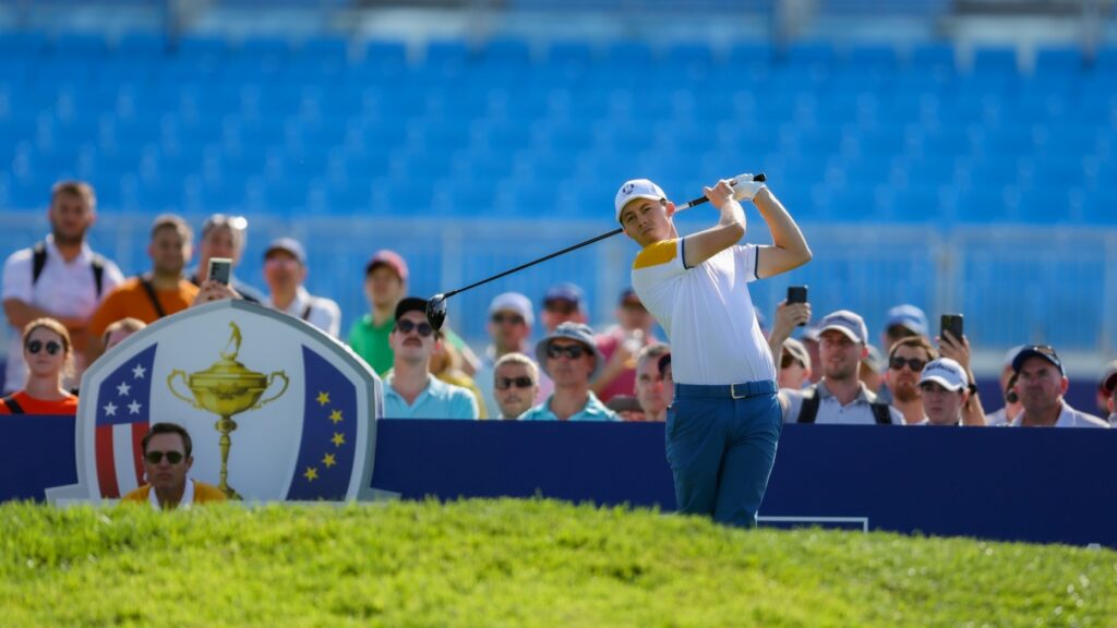 Matt Fitzpatrick at the golf club
