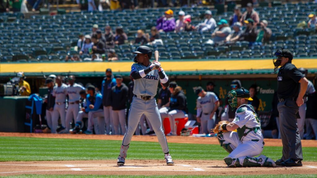 Jazz Chisholm Jr in action during a baseball game.