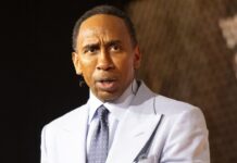 Stephen A. Smith at the Fanatics Fest.