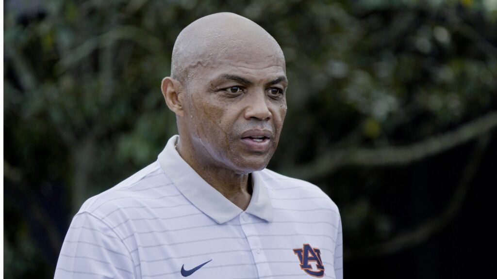 Charles Barkley at the golf club.