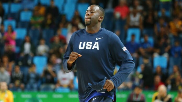 Draymond Green at the basketball court.