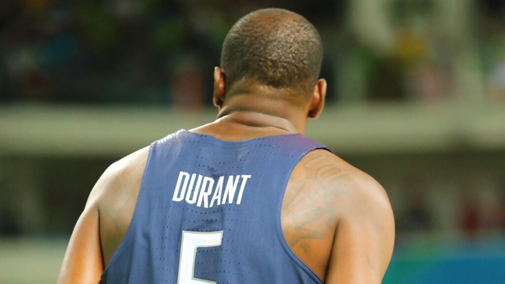 Kevin Durant at the basketball game.