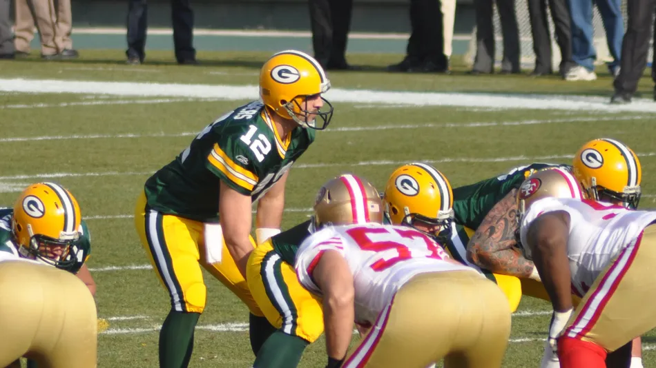 Aaron Rodger of the Green Bay Packers