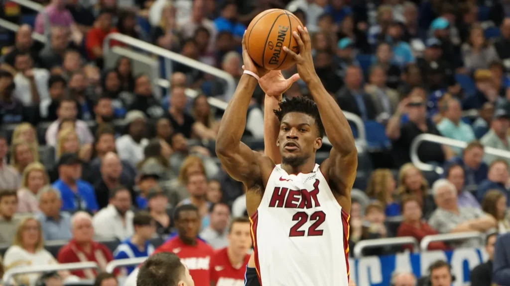 Jimmy Butler goes for the basket