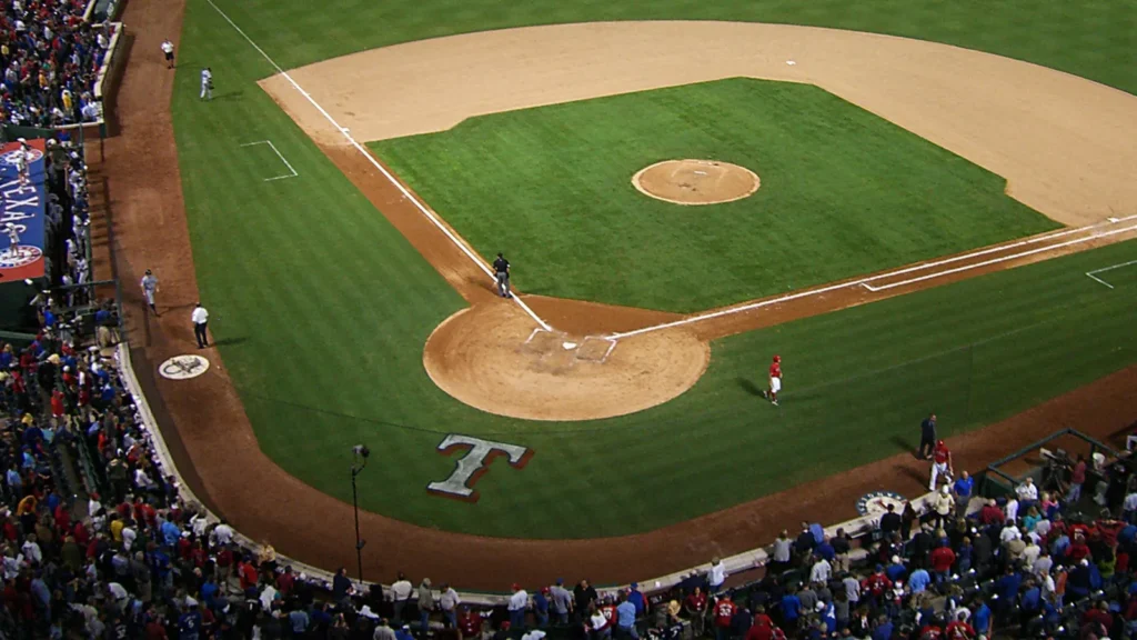 ARLINGTON TEXAS SEPTEMBER 27 A late season baseball game at Globe Life Park on September 27 2010 in Arlington The home of the Rangers opened in 1994 and was previously known as The Ball Park in Arlington