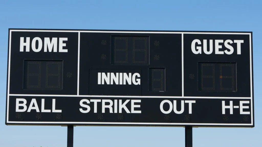 Baseball Field Scoreboard