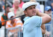 Bryson DeChambeau at the golf course.