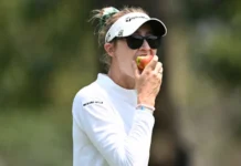 Nelly Korda from USA on the golf course