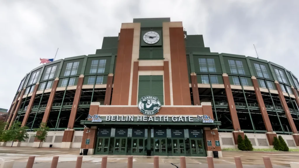 Historic Lambeau Field Home of the Green Bay Pakers in Green Wa