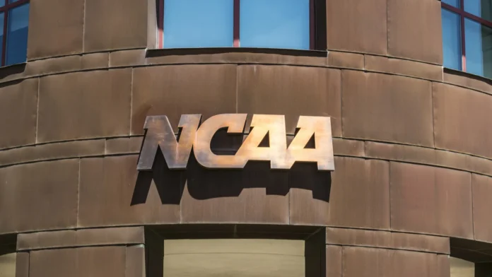 Exterior of National Collegiate Athletic Association (NCAA) Headquarters.