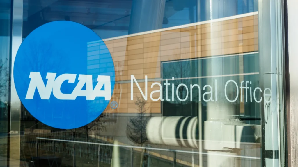 National Collegiate Athletic Association Headquarters The NCAA regulates athletic programs of many colleges and universities