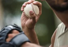 A man throwing a ball