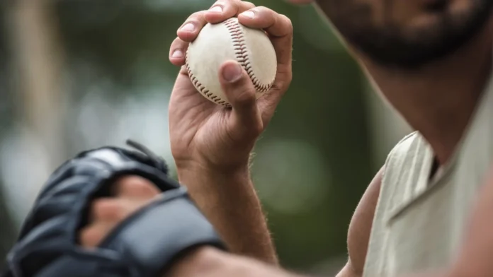 A man throwing a ball