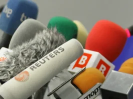 Microphones on a table