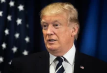 Trump stunned by low handicaps of NCAA champions during White House visit Donald Trump at the press conference.