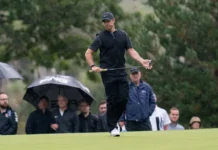 Rory McElroy NIR 9th green during the BMW PGA Championship 2022