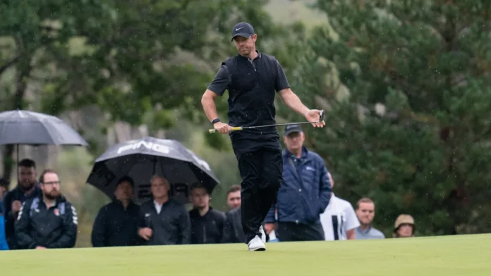 Rory McElroy NIR 9th green during the BMW PGA Championship 2022