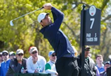 Johnson Wagner says Scheffler crowds create challenges for playing partners Scottie Scheffler in action during a golf game