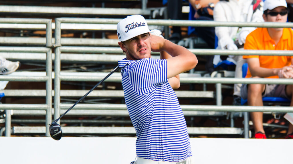 Brooks Koepka of USA player in Thailand Golf Championship 2013